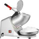ZENY Ice Shaver Machine Electric Snow Cone Maker Stainless Steel Shaved Ice Machine 145lbs Per Hour (Silver)