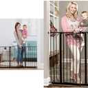 Regalo 58-Inch Home Accents Super Wide Walk Through Baby Gate & Easy Step Extra Tall Walk Thru Baby Gate, Bonus Kit, Includes 4-Inch Extension Kit