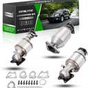 Catalytic Converter Kit Fit Honda Accord 2003-2007 Odyssey 2005-2007 Pilot 2005-2008 Ridgeline 2006-2008 Acura MDX 2003-2009 Acura TL 2004-2008 Saturn Vue 2004-2007 3.0L 3.2L 3.5L 3.7L