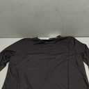 ATHMILE Womens Long Sleeve Shirts Pleated Crew Neck Casual Fall Fashion Ladie Tops Loose Fit Spring Clothes Beach Vacation Black, L