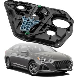 83481-C1000 Rear Right Passenger Side Power Window Regulator w/Panel w/o Motor Fits for Hyundai Sonata 2.0L1.6L 2.0L 2.4L 2014-2019, 83481-C2000