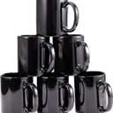 12oz coffee mug set of 6 Coffee Mugs for Coffee, Tea, Cocoa, Milkblack