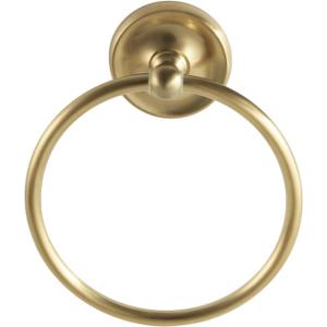 Kingston Brass BA314BB Classic Towel-Ring, Brushed Brass , 6.06 x 1.56 x 2.69