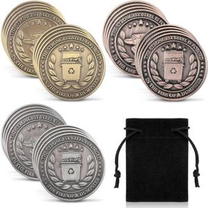Dumpster Fire Challenge Coin 1. 5'' Double Sided Hilarious Motivational Token, Funny Office Gifts for Coworkers, Staff Appreciation, Fire Department Memorabilia & Workplace Pranks(12 Pieces)