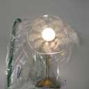 TYNLED Microphone Table Lamp, 3 Colors Small Touch Lamp for Bedrooms Stepless Dimming Cordless Lamp Unique Battery Operated Lamp Perfect Birthday Gifts for Mother Women Girl