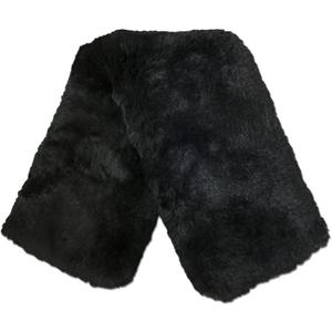 ECP Equine Comfort Products Easy Fit Genuine Merino Sheepskin Girth Cover, Prevents Gall Sores & Chafing, Sweat-Absorbing, Breathable, Soft & Protective (24", Black)