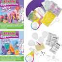 PAAS Easter Egg Decorating Bundle, Includes 1 Active Volcano Eggsperiment Kit, 1 Crystal Growing Eggsperiment Kit, Easter STEM kit, Food Safe Dye (2 Piece Bundle)