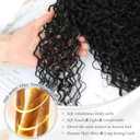 Urbeauty 22 Inch Long Burmese Curly Half Wigs for Black Women 3 in 1 Protein Glueless Wear and Go Seamless Flip Over Wig Soft Natural Human Hair Feel 200% Density Daily Use Beginner Friendly Light