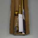 Gold Shower Curtain Rod 34-66 Inches(2.8-5.5ft) Never Rust Adjustable Shower Rod Spring Tension Non Slip No Drilling Shower Rods for Bathroom Garland Window