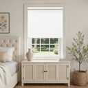 Birch Ivory Cordless Roller Shades Non See Through Blinds 38" W x 72" H