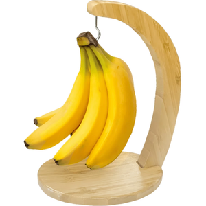 Bamboo Fruit Hanger Banana Holder Stand Modern Banana Keeper Banana Storage Stand Kitchen Hanger