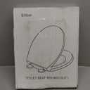 Round Toilet Seat, Standard 16.5 Slow/Soft Close Round Toilet Seat for Round Toilets, No-Slam Quiet-Close Lid, Easy-to-Install, White, Durable Never-Loosen Design