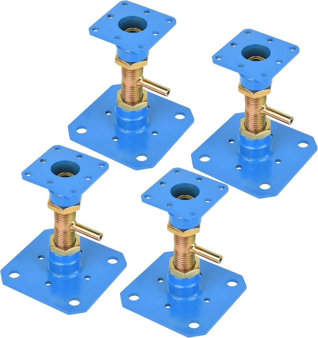 House Support Jacks for Leveling - 4.7" - 6.5" Height Range, 10000 lbs Load Capacity, Telescoping Jack Post for Stabilizing House, Stairs, Porches, Roof Beams and Temporary Support (Blue)