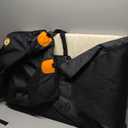 Back Seat Extender for Dogs, Waterproof Dog Car Seat Cover for Back Seat with Hard Bottom, 2025 Upgraded Material, Anti Scratch, Safer, Easy to Use and Clean, Holds 400lbs (Large, Black+Orange)