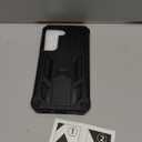 SOiOS for Samsung Galaxy S22 Protective Case: Military Grade Drop Proof Protection Mobile Phone Cover with Kickstand | Rugged Shockproof TPU Matte Textured Sturdy Phone Bumper (Black)