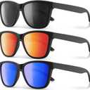 Polarized Sunglasses for Men and Women - Classic Fashion Sun Glasses Shades for Driving, Outdoor Sports, and Daily Wear UV400 Protection