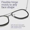 CCVOO Iconic Aviator Reading Glasses - Premium Readers in Gold/Black - UV & Blue Light Blocking Lenses