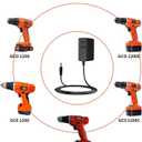 MEROM 12V Charger Cord Compatible with Black & Decker GCO1200 GC01200 GCO1200C GCO1200CL Cordless Drill Driver, BD 90542490 Screwdriver Chargeing Replacement AC Adapter