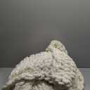 Chunky Knit Throw Blanket, 60''*80'' Knitted Throw Chenille Yarn for Bed Couch, Handmade Cream Crochet Big Thick Blanket, Machine Washable Cute Comfy Blanket for Home Decor