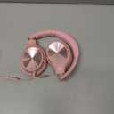 USB C Headphones Wired, Over Ear USB C Wired Headphones with Microphone, Volume Control, HD Stereo Sound, Foldable USB Type C Headphone for Adult/Teens/Laptop/Computer/iPhone 15/16/17, Pink