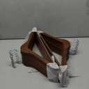 ZOBER Wooden Hangers - Heavy Duty, Non Slip Wood Hangers for Coats, Jackets, Suits, & Pants - Coat Hangers for Closet W/Bar and Notches 20 Pack (Vintage)