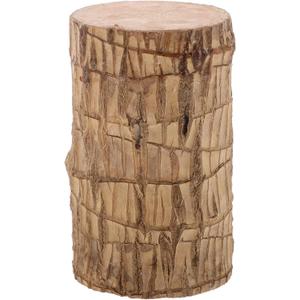 Luxshiny Brazilian Wood Hydroponic Plant Stand Handicraft Display Base 3.93X2.36X2.36 Inch Lightweight Wooden Tree Stump Indoor Garden Decor