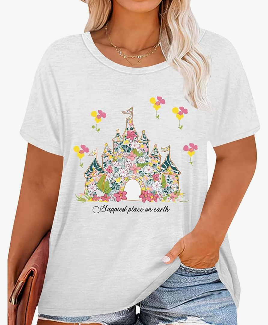 Maigic Shirt Women: Plus Size Magical Graphic Tshirt Vacation Tees Summer Short Sleeve Tops XL Maigic Shirt Women: Plus Size Magical Graphic Tshirt Vacation Tees Summer Short Sleeve Tops XL