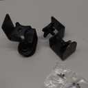 C-Clamp Mount Bracket for Under Desk Keyboard Tray, 2 Pack Black | Replacement, No Drill Steel Clamp Set, Adjustable Keyboard Drawer Support Brackets