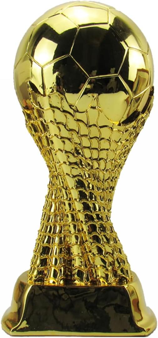 Resin Football Trophy Models, Fan Collectibles, Champions, Gold Medals MVP Most Valuable Player Trophy, Gift Award, Birthday Gift, Christmas Gift (8 inch)