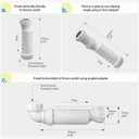 Self-Sealing Waterless P Trap 1-1/2", One Way Sanitary HepvO Waste Valve Upgraded Trap Dry Seal Technology Prevent the Backflow of Air & Wastewater 
