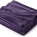 Bedsure GentleSoft Fleece Blanket Twin Size Purple - 300GSM Lightweight Plush Fuzzy Cozy Soft Warm Blanket for Bed, Sofa, Couch, Travel, Camping, 60x80 inches