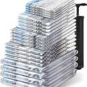 Vacuum Seal Bags for Clothing Travel – Space Saver Vacuum Storage Bags, Blanket & Clothes Storage Bags Vacuum Sealed – Hand Pump Included, Bags for Storing Clothes in Vacuum 10 Packs 