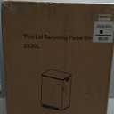 16 Gallon Dual Compartment Trash Can, Stainless Steel Recycling Bin with Soft-Close Lid, Step Rectangle Step Waste Container with Removable Inner Bucket for Kitchen, Dining Room, Black, 2x30L