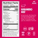 Chomps Habanero Beef, Grass-Fed & Finished, 10ct, Protein Snack Stick