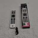 GE Rechargeable TV Remote Control, Universal Remote Control, Backlit Buttons, Samsung TV Remote Control Replacement for Smart TVs, Apple TV, Sony, Roku Replacement Remote, LG TV, 4-Device, 80984