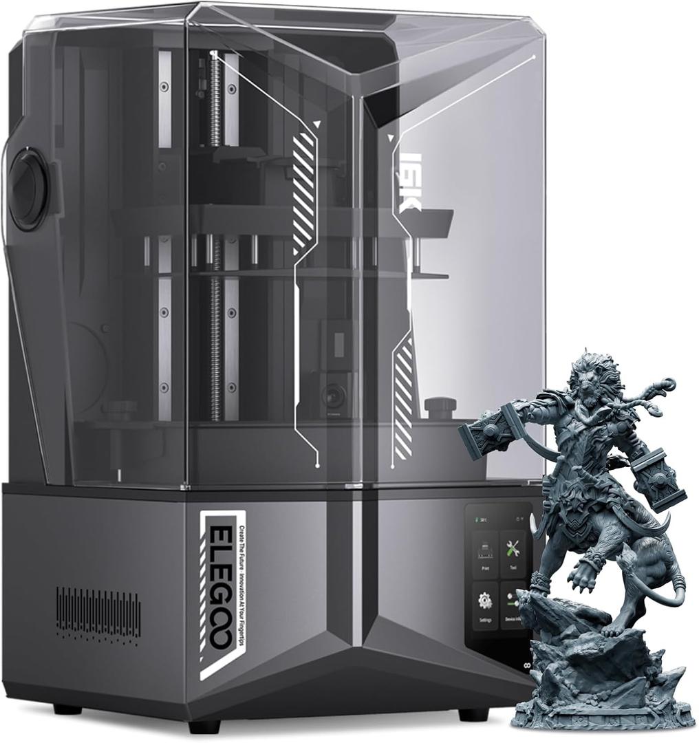 ELEGOO Saturn 4 Ultra 16K Resin 3D Printer MSLA, Smart Tank Heater, High Printing Speed to 150mm/h, AI Camera with Light, Built-in Wi-Fi, Large Print Size 211.68118.37220mm