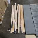 GarveeHome Full Bed Frame with Storage Headboard, Kids Bed Frame with 2 Drawers, Boucle Upholstered Platform Bed with Bookcase, No Box Spring Needed, Easy Assembly, Grey