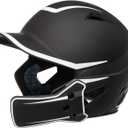 Champro HX Legend Plus Batting Helmet (Large, Black, White)