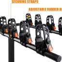 8Pcs Bike Rack Straps Replacement Parts Bicycle Hitch Strap Bike Rack Cradle Replacement Bike Tie Down Straps Replacement Rubber Straps Spare Hook fit 1 Inch Trailer Hitch