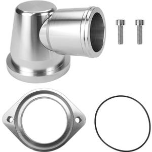 Billet Swivel Thermostat Housings - Water Neck 90 1.5" Compatible with GM LS LS1 LS2 LS3 Engine