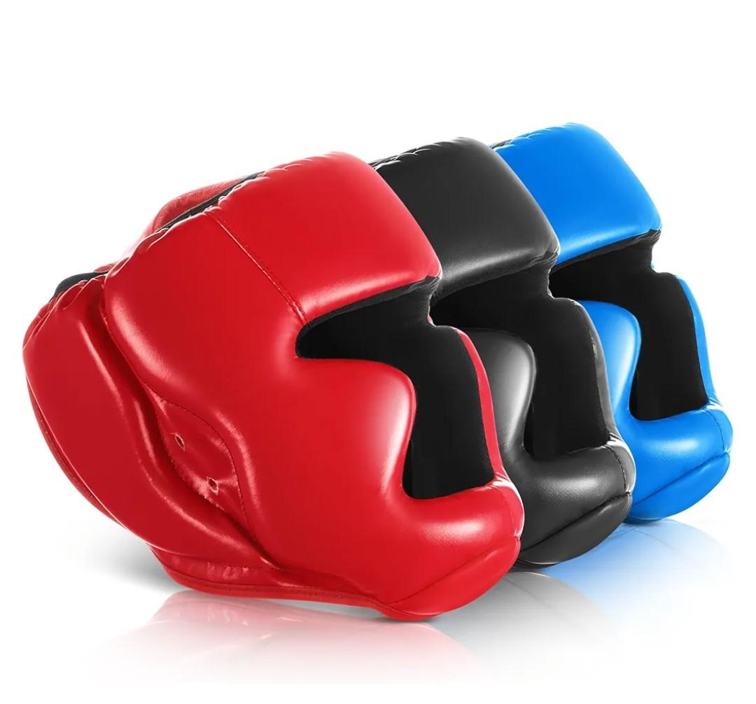 Jenaai 3 Pack Boxing Headgear Adjustable Padded Safety Head Guard MMA Training Sparring Kickboxing Muay Thai Martial Art Karate Taekwondo Helmet Gift for Valentines Adult Men Women