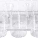 ONE MORE Clear Cupcake Boxes 6 Cavity Holder, Large 6 Compartment Muffin Containers Plastic Cupcake Carrier with Deep Dome 4" High Safe Eco-friendly Material Pack of 15
