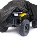 Formosa Covers Heavy-Duty ATV Cover  Waterproof 300D Oxford with UV Protection, Reinforced Grommets, Fits Honda, Polaris, Yamaha, Kawasaki, Arctic Cat (Black, XL)