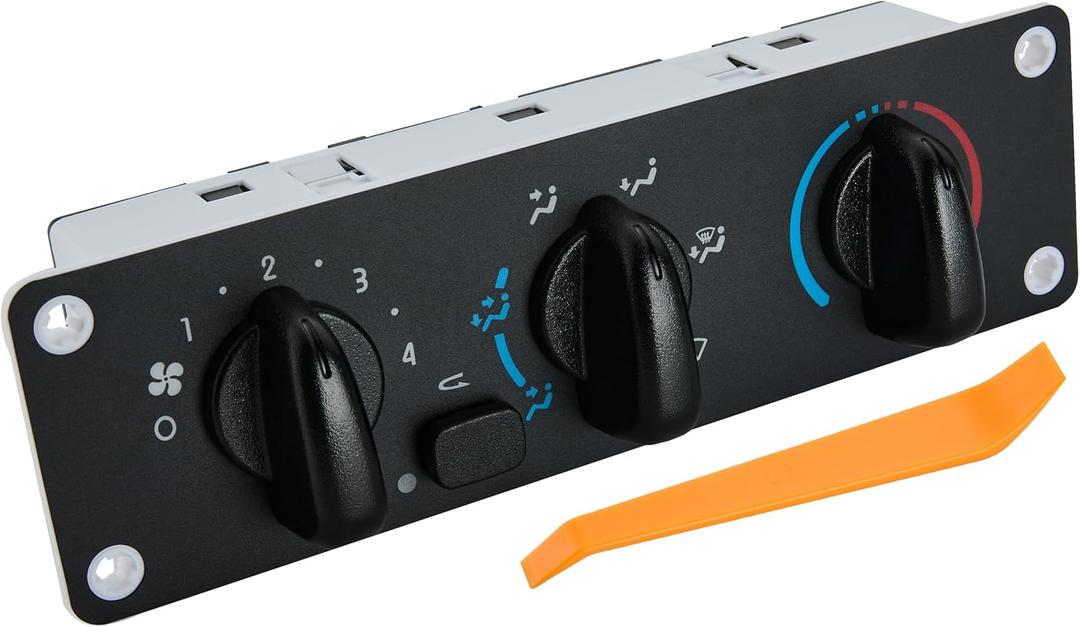599-008 Heater Climate Control Panel Fits for Freightliner M2-100 02-06, M2-106 02-20, M2-112 04-20, 108SD 18-21, 114SD 18-21. for Thomas Bus Saf-T-Liner 04-07.with Front Windshield Defogg