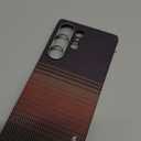 pitaka for S25 Ultra Case 6.9 Inch, Compatible with MagSafe, Slim & Light Samsung Galaxy S25 Ultra Case, 1500D Aramid Fiber Made [Tactile Woven - Sunset]