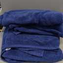 Elegant Comfort Three Line Popcorn Towel Set for Bathroom 27 x 54 inches, Premium Hotel Quality 2-Pack Bath Towels, 100% Turkish Cotton, Soft and Durable, Quick Dry and Highly Absorbent, Cobalt Blue