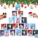 Jaywayang 20Pcs Small Chirstmas Gift Bags with Tags, Little Paper Bags with Handles Assorted Christmas Prints for Xmas Holiday Presents Wrapping.