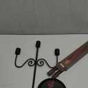 3 Arms Halloween Candelabra with 3 Bleeding Candles Metal Black Candlestick Gothic Tapered Candle Holder Tears Taper Candles for Table Centrepiece Halloween Party Church Decoration