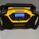 DEWALT 12V/20V MAX Portable Bluetooth Radio, Cordless, 100 ft Range, 3.5 Subwoofers, Jobsite (DCR028B)