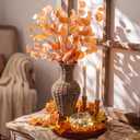 12 Pcs Fall Thanksgiving Table Centerpiece with Vase Pumpkin Tray Candles